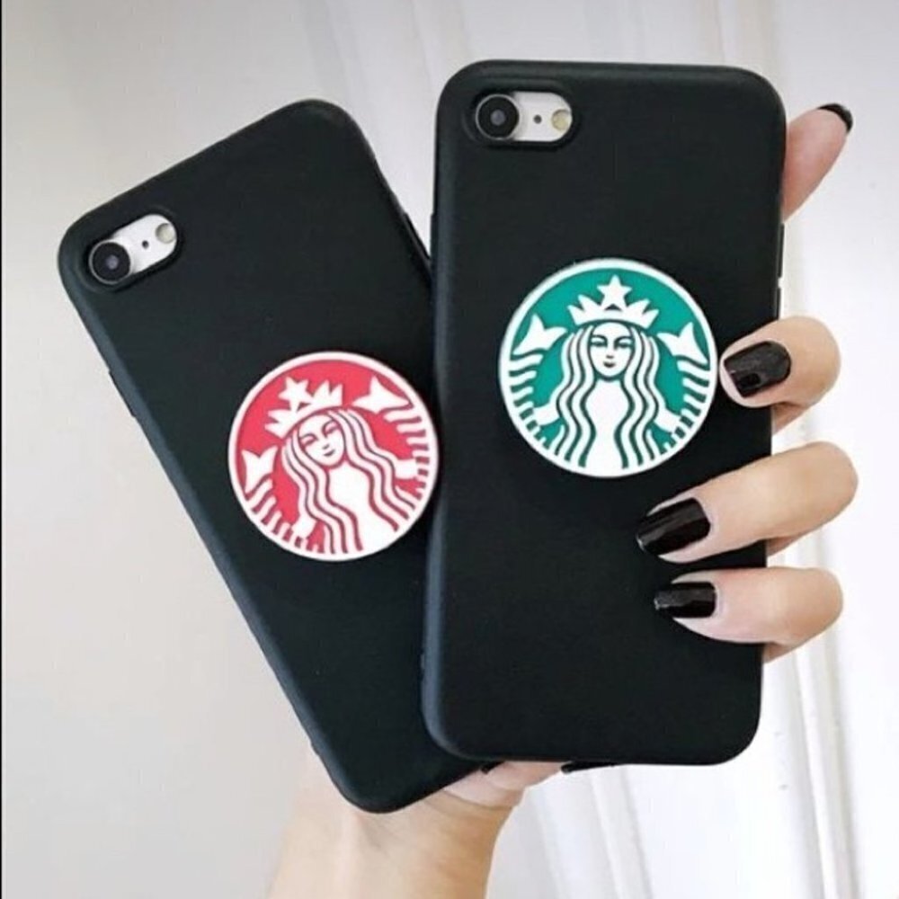 Starbucks coffee 3D red sockets for cellphones - New